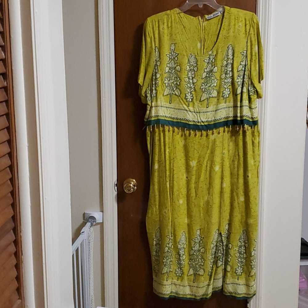 African print dress
